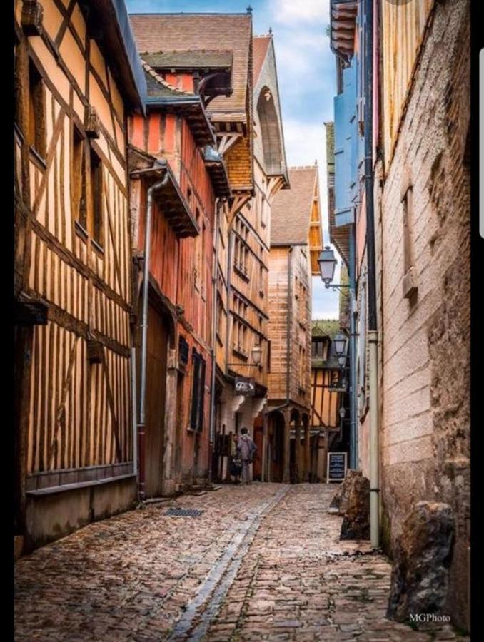Coeur De Troyes T4 Terrasse 5Eme Etage Centre Ville Wifi Parking מראה חיצוני תמונה